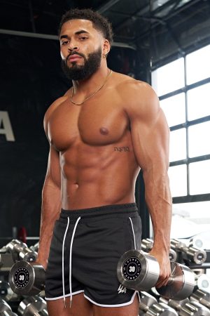 1037 – MESH BODYBUILDING SHORTS