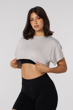 W453 HOURGLASS CROP TEE