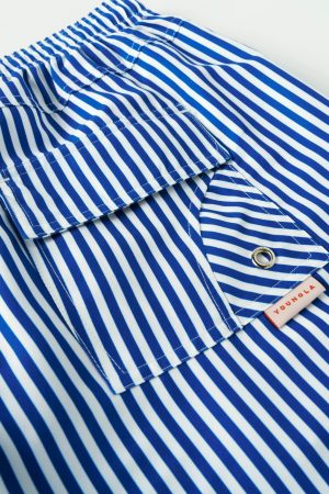 1056 – STRIPED SWIM SHORTS