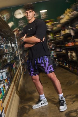 1111 –  Skulls & Roses Reversible Shorts