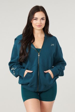 W519 – EMBLEM ZIP UP HOODIE