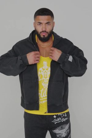 5162 – GOLDS GYM THROWBACK ZIP-UPS