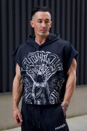 5045 – ANGEL CUT-OFF HOODIES