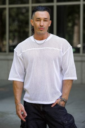4022 – COTTON MESH TEES