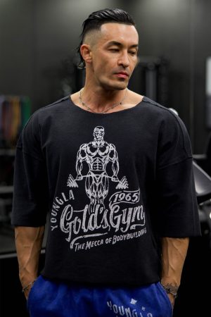5021 – GOLDS GYM WIDE NECK TERRY TEE
