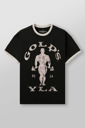 4009 – GOLDS GYM RINGER TEES