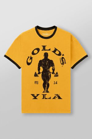 4009 – GOLDS GYM RINGER TEES