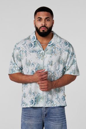 4093 – MOSAIC LINEN BUTTON-UPS