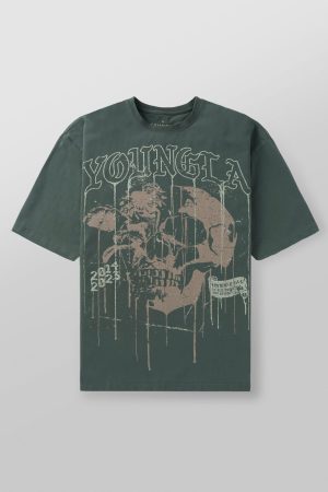 4116 – FLORAL SKULL TEES