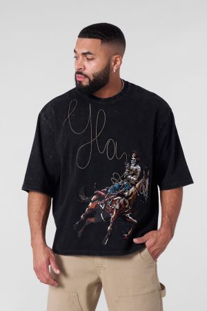 4127 – COWBOY EMBROIDERED TEES