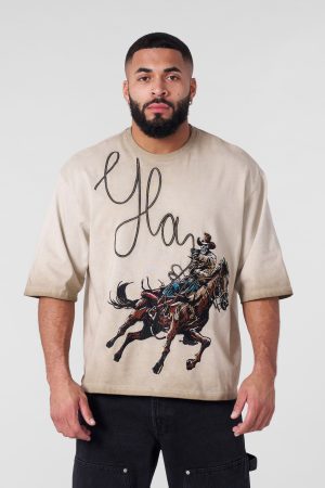 4127 – COWBOY EMBROIDERED TEES