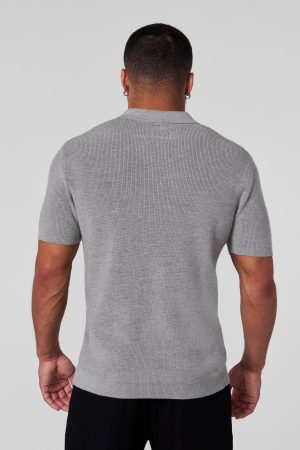 4136 – KNITTED DRESSY POLOS