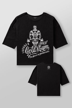 5021 – GOLDS GYM WIDE NECK TERRY TEE