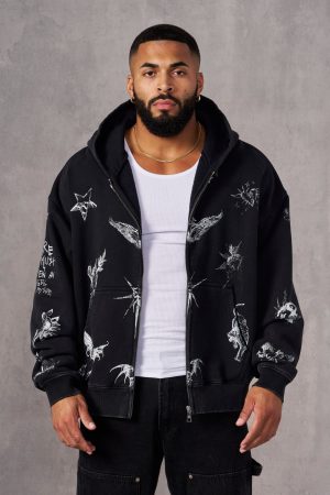 5061 – INKED ZIP-UP HOODIES