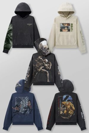 5129 – AOT?  x YLA Pullover Hoodies