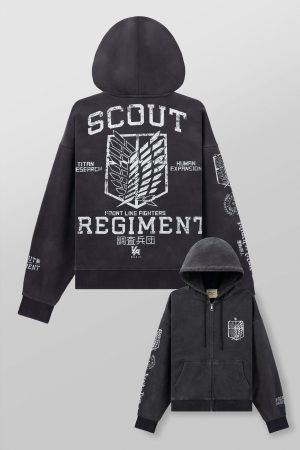 5138 – AOT?  x YLA Zip-Up Hoodies