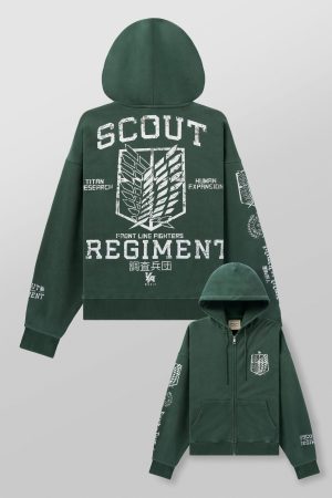 5138 – AOT?  x YLA Zip-Up Hoodies