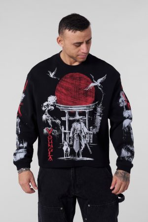8022 – SAMURAI SHADOW CREWNECK