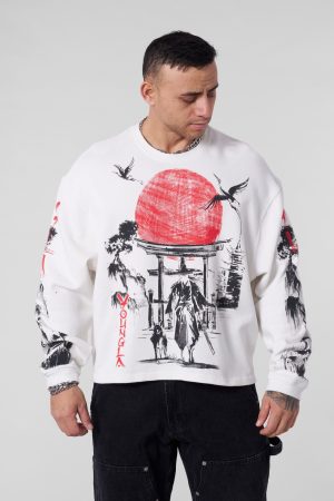 8022 – SAMURAI SHADOW CREWNECK