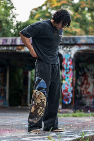 2128 – AOT?  x YLA Baggy Joggers