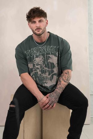 4116 – FLORAL SKULL TEES