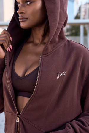 W519 – EMBLEM ZIP UP HOODIE