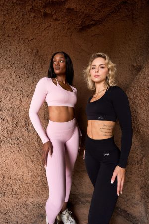 W449 RIBBED SEAMLESS LONGSLEEVE CROP