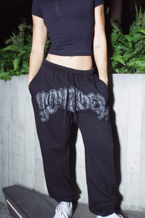 W257 MY EYES ARE UP HERE JOGGER