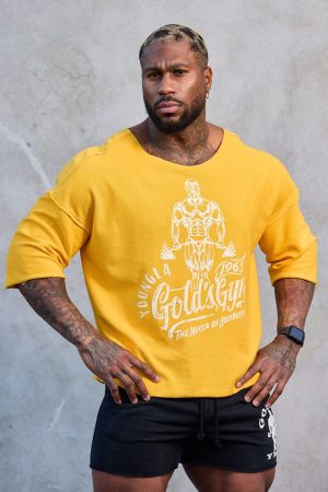 5021 – GOLDS GYM WIDE NECK TERRY TEE