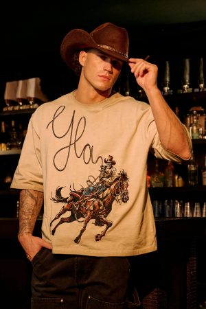 4127 – COWBOY EMBROIDERED TEES