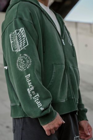 5138 – AOT?  x YLA Zip-Up Hoodies