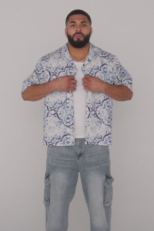 4093 – MOSAIC LINEN BUTTON-UPS
