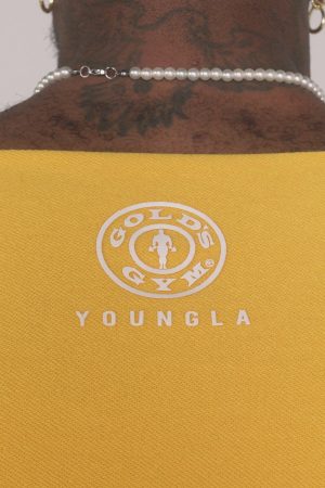 5021 – GOLDS GYM WIDE NECK TERRY TEE