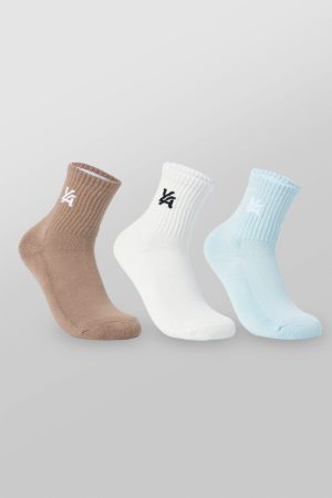 W619 SOLID CREW SOCK